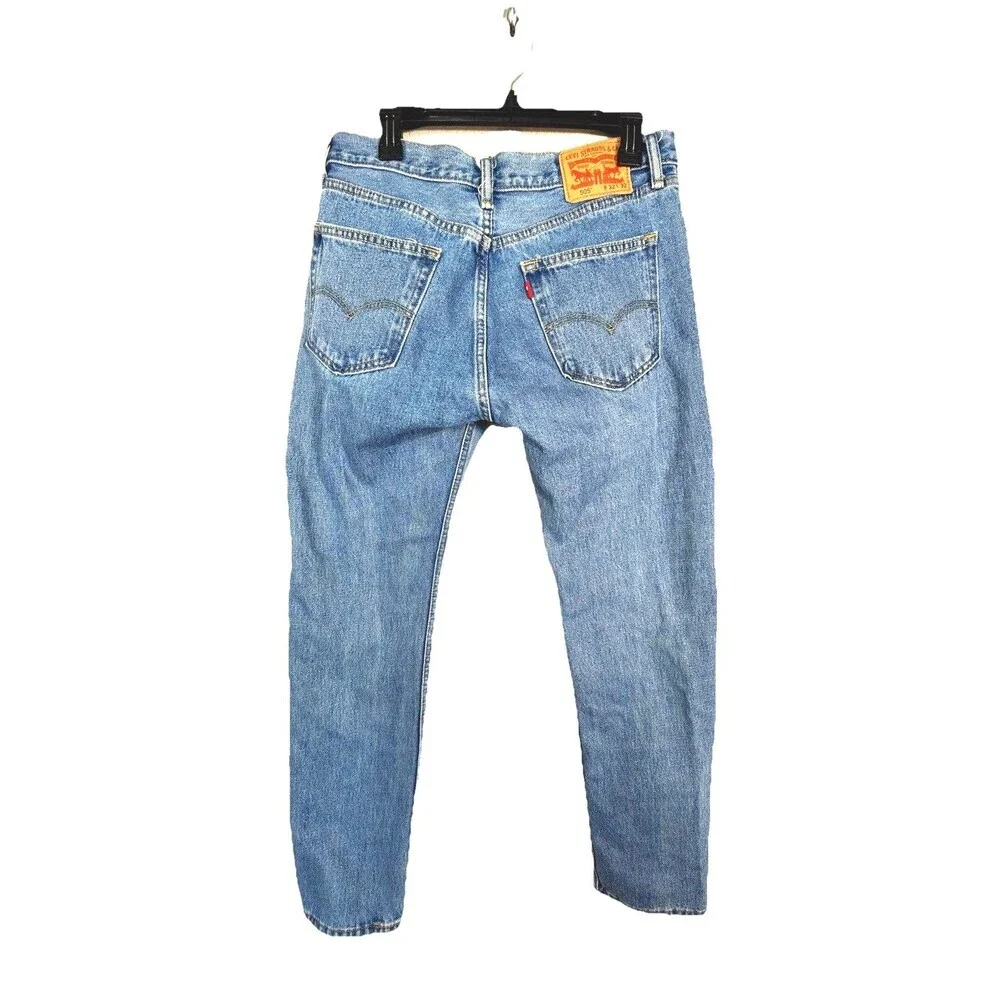 Levis 505 Jeans 32x32 Light Wash Straight Leg Classic Denim Mens